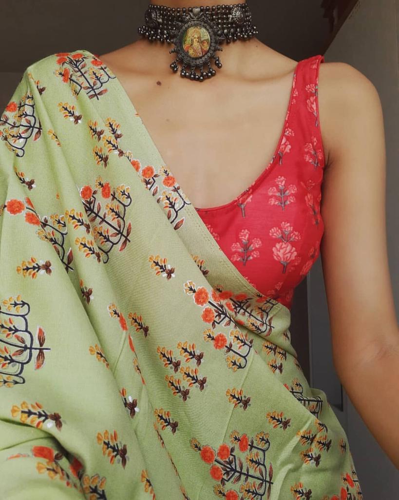 Vk Chanderi cotton Digital Printed Sarees Catalog